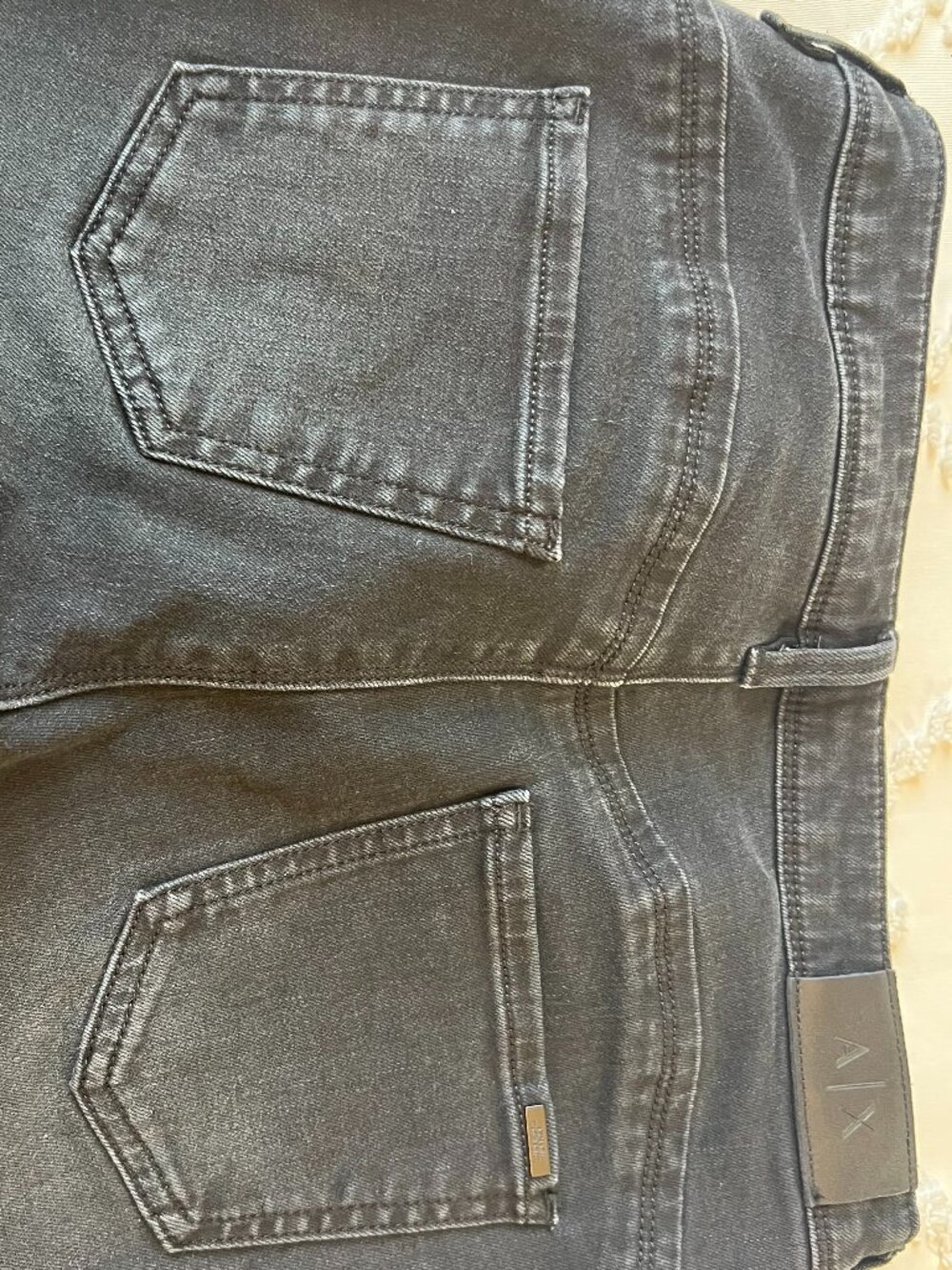 Y2K A/X Armani Exchange Black Skinny Jeans SIZE 29R - Picture 11 of 16